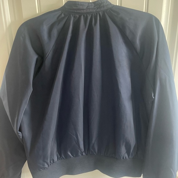 FREE PEOPLE MIDNIGHT BOMBER style jacket! Zip closure! Pockets! S - Picture 8 of 8